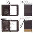 Zipper Leather Organiser with Calculator